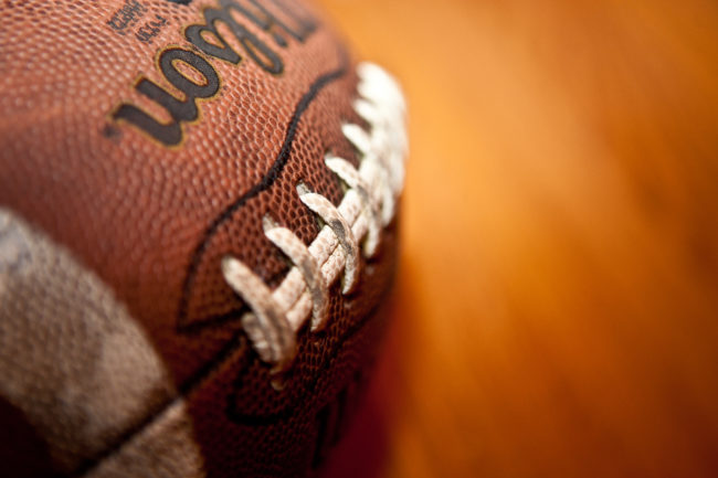 football closeup