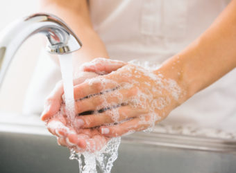 The FDA says there's no evidence that antibacterial soaps do a better job cleaning hands, and chemicals in them may pose health hazards. The FDA ban applies only to consumer products, not those used in hospitals and food service settings. (Photo by Mike Kemp/Blend Images/Getty Images)