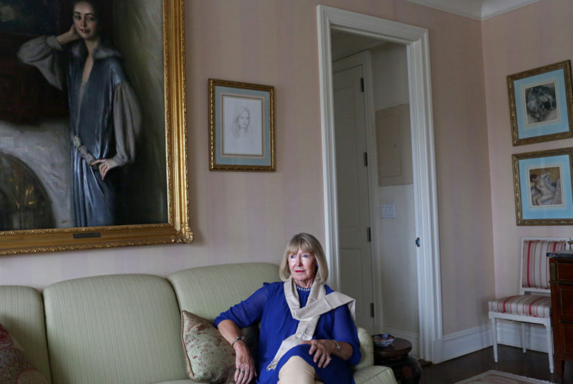 Jacqueline de Chollet in her apartment in New York. She felt it was crucial to find a strong partner in India. "You cannot run a project from abroad," she says. Yana Paskova for NPR