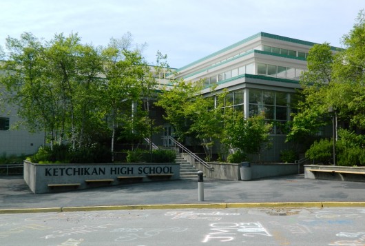 Ketchikan High School. (Photo by KRBD)