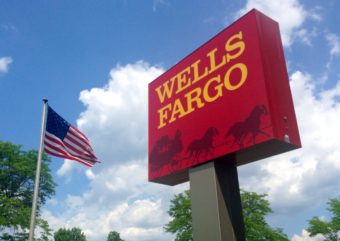 Wells Fargo bank sign