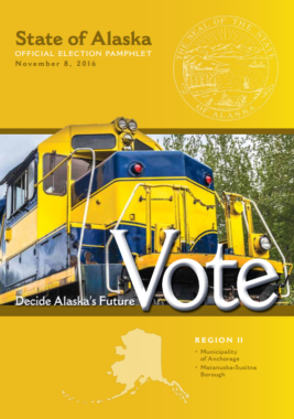 The Alaska Division of Elections official 2016 elections pamphlet.
