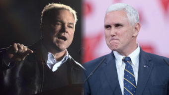 Democratic Virginia Gov. Tim Kaine in 2008 and Republican Indiana Gov. Mike Pence in 2015.