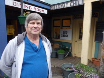 Robert Gibson currently operates the BBQ Shack in Skagway. (Photo by Emily Files/KHNS)