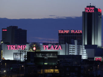 The Trump Plaza Hotel and Casino in Atlantic City before it closed on Sept. 16, 2014. (Photo by Mel Evans/Associated Press)