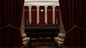 The courtroom of the U.S. Supreme Court seen ahead of the start of the term. (Photo by Alex Wong/Getty Images)
