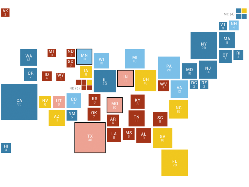 NPR Election 2016 Battleground Map
