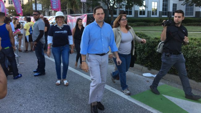 Attempting to woo Latino voters, Marco Rubio gets booed at Orlando festival