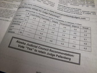 Survey results are printed in the election pamphlet.