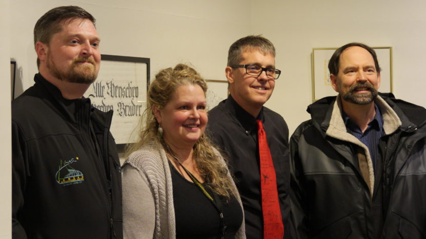 (From left) Marc Cheatham, Patty Wahto, Rorie Watt and Greg Chaney. (Photo by Quinton Chandler)