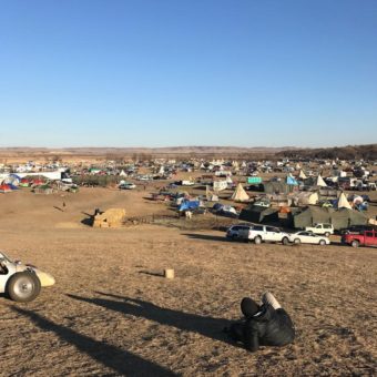 Protesters camp at Standing Rock. (Photo by Amanda Frank/KUAC)