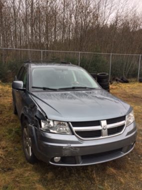 The Juneau Police Department say this vehicle was involved in a reckless driving spree across Juneau on Saturday, Nov. 12, 2016.