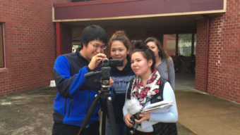 Five high school students took part in a film-making class last year and will showcase their work in "Our Alaskan Stories." (Screen grab from The Island Institute)