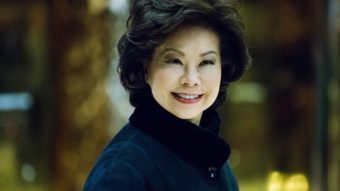 Elaine Chao arrived at Trump Tower last week to meet with President-elect Donald Trump. On Tuesday, he announced she was his pick to lead the Department of Transportation. (Photo by Eduardo Munoz Alvarez/AFP/Getty Images)