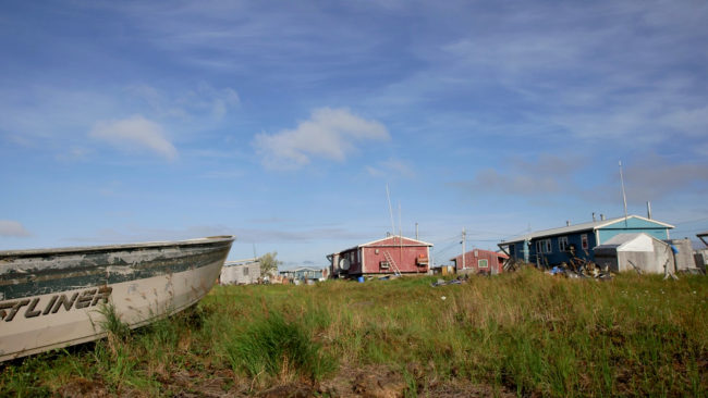 The village of Newtok, August 2016. (Photo by Eric Keto/Alaska's Energy Desk)