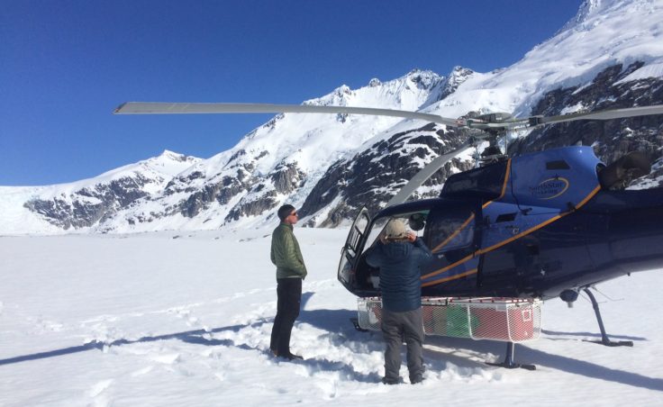 Black carbon sampling trip on the Juneau Icefield in May 2016.