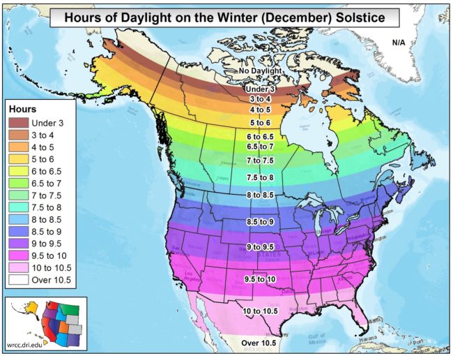 Ask a Climatologist Tallying daylight on the darkest day of the year