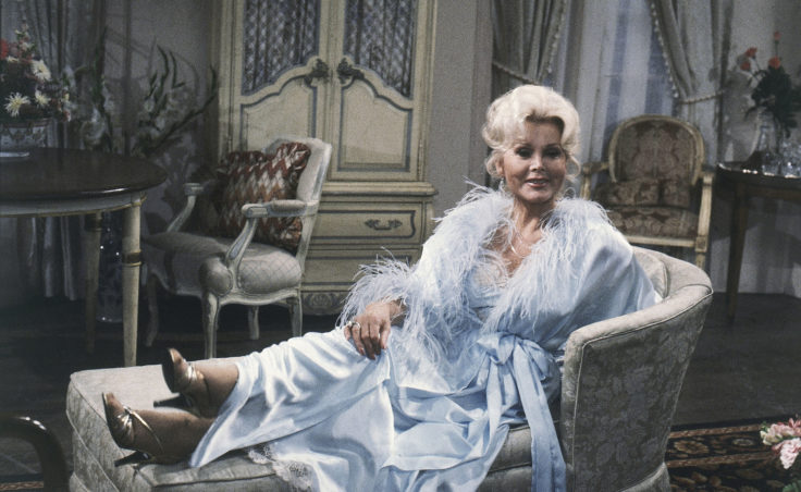 Zsa Zsa Gabor strikes a glamorous pose during a rehearsal for CBS's As The World Turns in 1981.