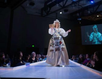 A model at Wearable Art 2017 on Feb. 12, 2017, in Juneau. (Photo courtesy John Hutchins)
