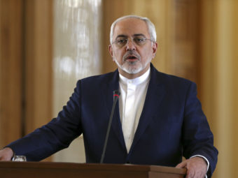 Iranian Foreign Minister Mohammad Javad Zarif said Tuesday that Iran's missile program is purely defensive. The U.S. announced new sanctions on individuals and companies it says support Iran's ballistic missile program.