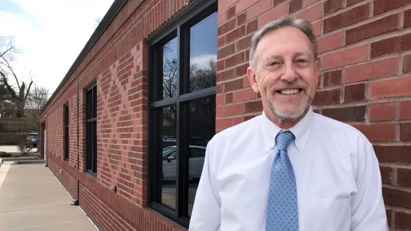Ray Meyer, 61, has been working at a bank for the last two years, though hasn't come close to the income he made before the recession. He finds Trump's tweeting unpresidential. (Photo by Tamara Keith/NPR)