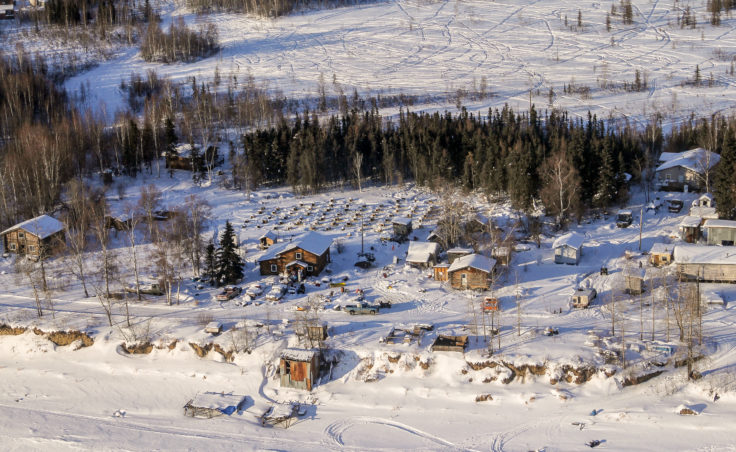 The checkpoint of Tanana is the first stop on the Yukon River. (Photo by Ben Matheson/KNOM)