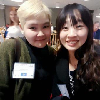 Model Arctic Council delegates included Northeastern Federal University student Margarita Krivoshapkina from Russia and University of Alaska Fairbanks student Kimmy Cao from China.
