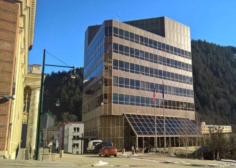 The Dimond Courthouse in Juneau on Feb. 27, 2017. (Photo by Jeremy Hsieh/KTOO)