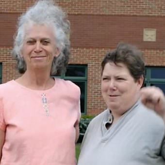 Linda Stephens and Susan Galloway sued the town of Greece, New York in 2008 over the opening invocation at each town board meeting. The landmark case, Town of Greece v. Galloway, was heard in the U.S. Supreme Court and has set a legal precedent for prayer in public meetings. (Photo courtesy Linda Stephens)