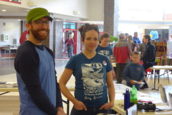 Phillip Moser, left, and Bryn Fluharty are with Southeast Alaska Conservation Council.