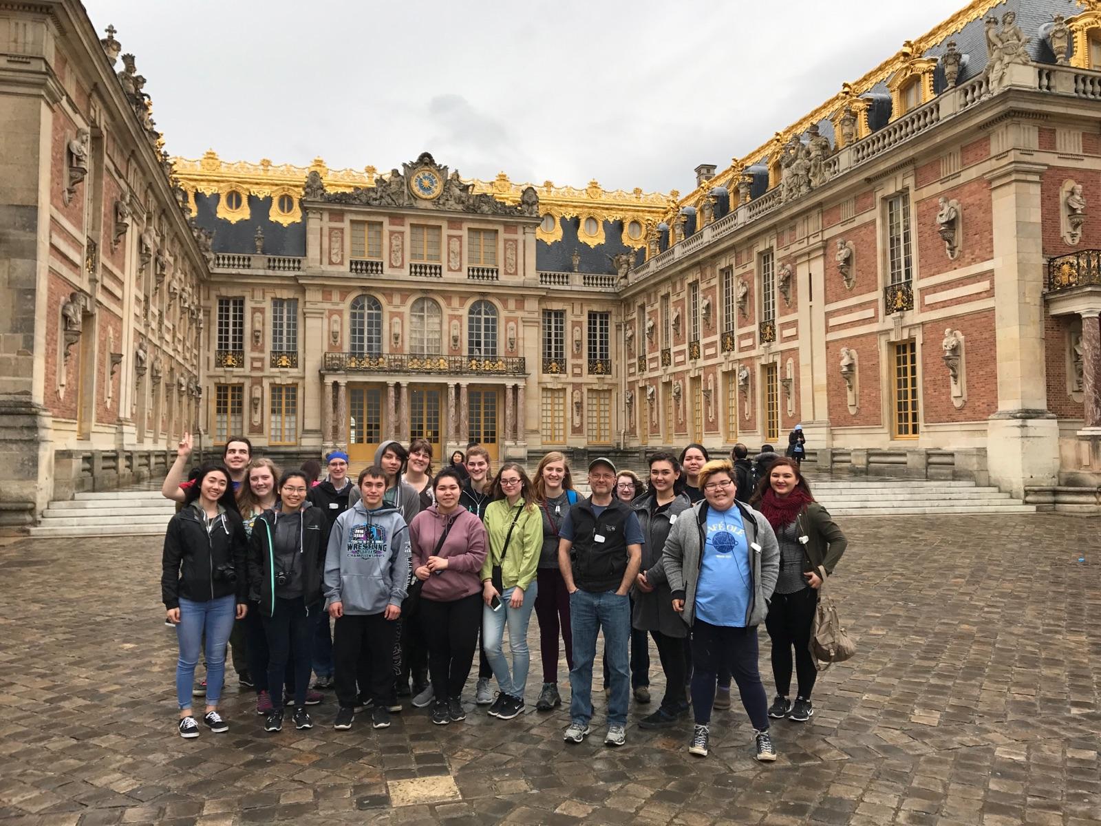Café Olé, the Dillingham High School Spanish and French club, explored France and Spain at the end of March, practicing language skills along the way. (Photo courtesy Andria Budbill)