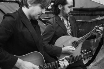 The Murphy Beds Jefferson Hamer and Eamon O'Leary play guitar and bouzouki
