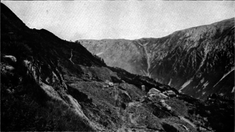 This photo from a 1906 U.S. Geological Survey bulletin shows the Alaska-Juneau Gold Mine and Mill along Gold Creek.