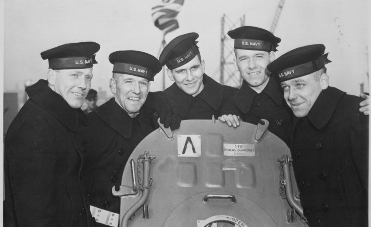 The five Sullivan brothers were all killed in the World War II sinking of the USS Juneau on Nov. 13, 1942. From left to right: Joseph, Francis, Albert, Madison and George Sullivan.