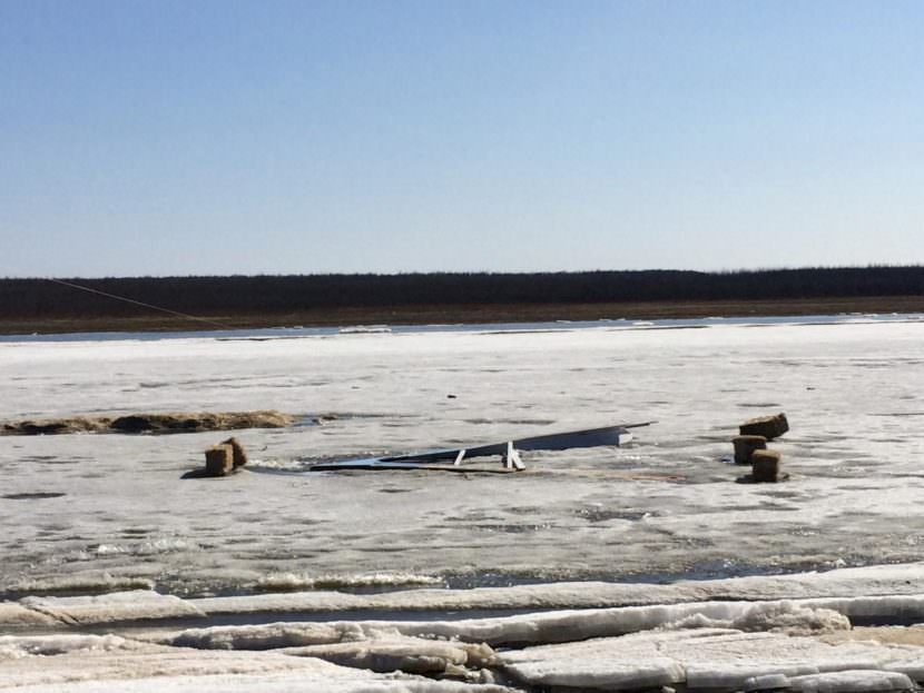 The Kuskokwim Ice Classic tripod fell at 4:40 p.m., Thursday, May 4, 2017. But the clock, counting down to break up and a $12,500 prize, continues to tick.