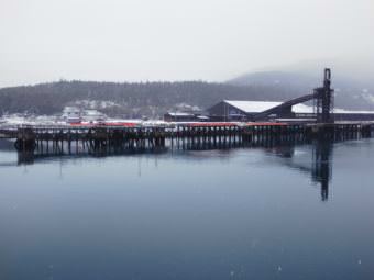 The Skagway ore dock. (Photo by Emily Files/KHNS)