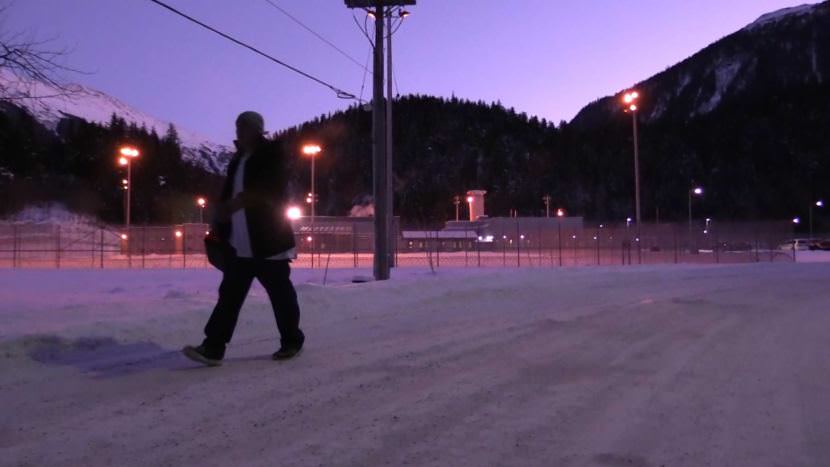 A former inmate leaves Lemon Creek Correctional Center.