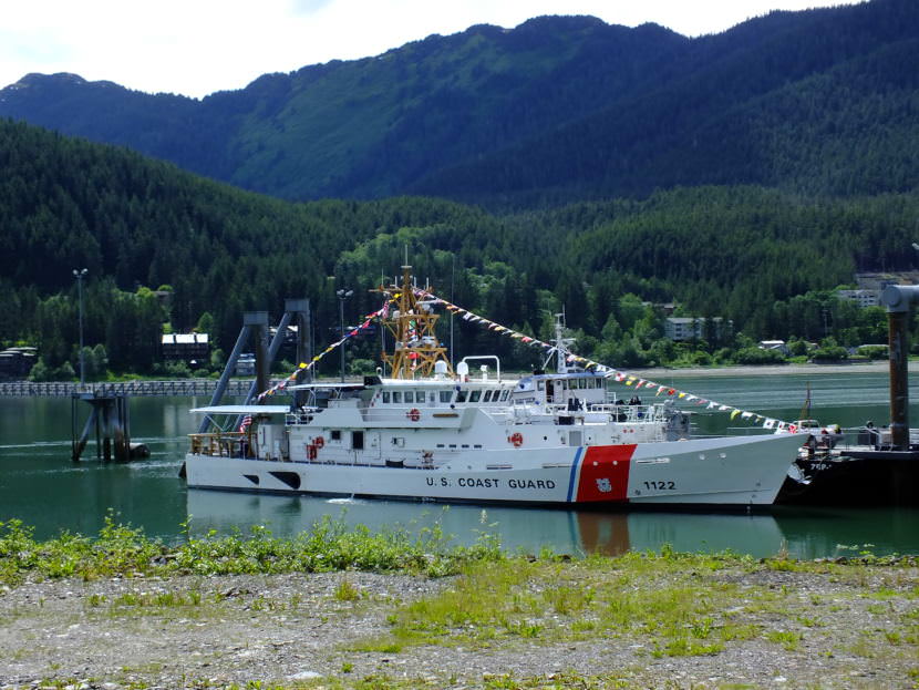 USCGC Bailey Barco during commissioning in Juneau June 14, 2017.