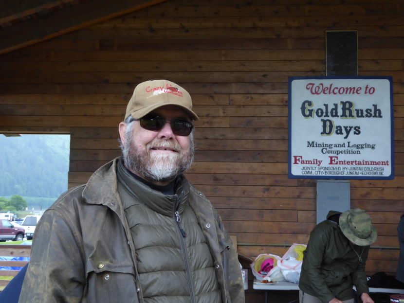 Kirk Ziegenfuss at Juneau Gold Rush Days, Saturday.