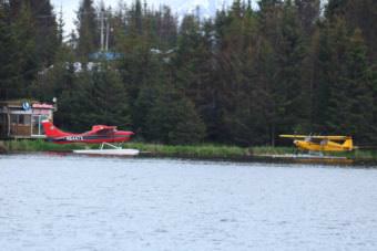 Floatplanes on Beluga Lake.
