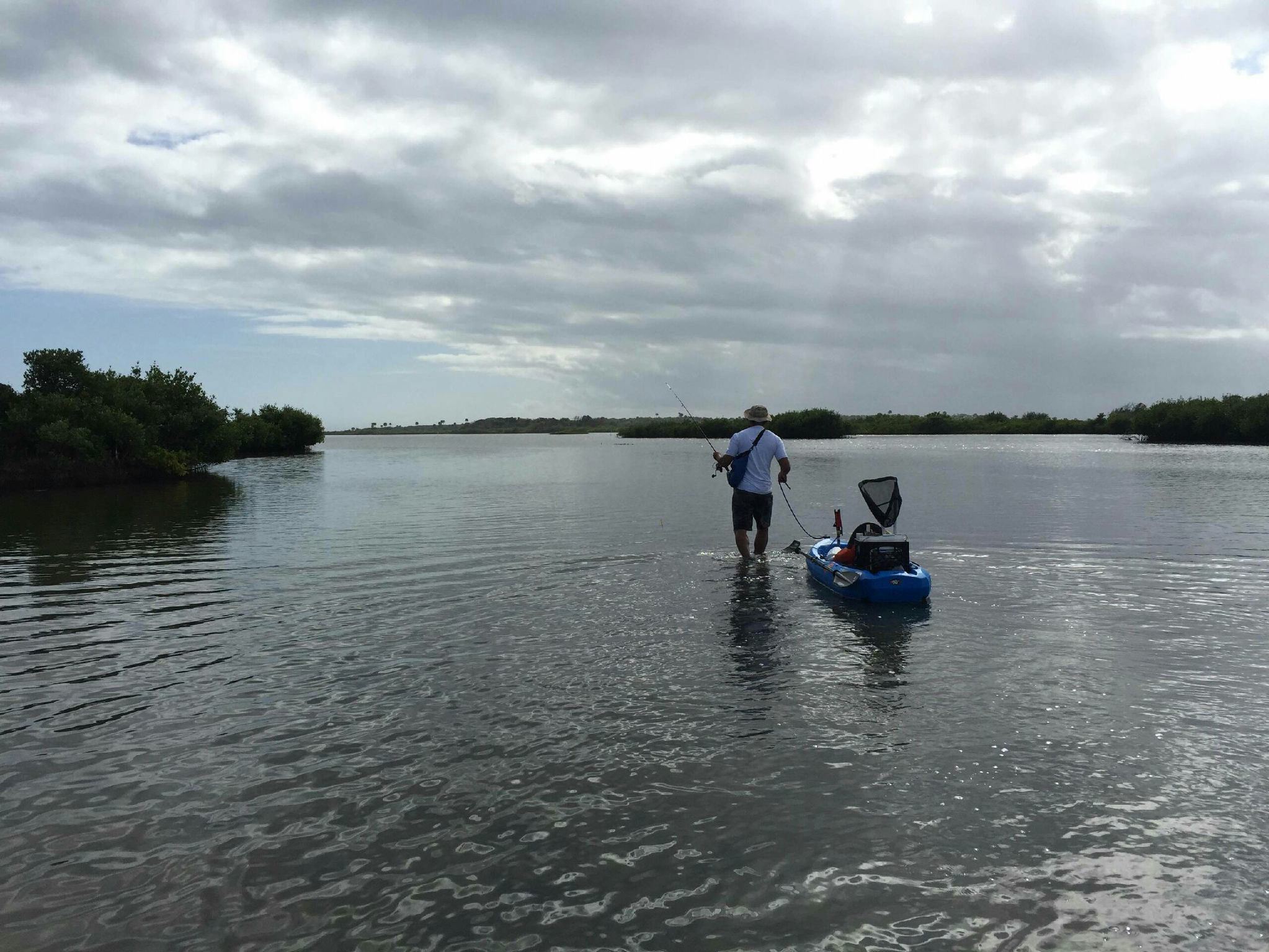 Gerry Realin copes with his PTSD by spending time on the Intercoastal Waterway near his home in Volusia County, Fla. (Photo by Abe Aboraya/WMFE)
