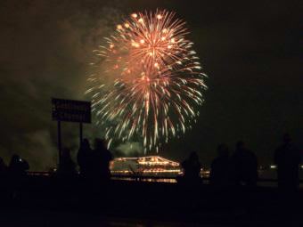 People watch the fireworks launched from Gastineau Channel for the 2017 Fourth of July celebration. (Photo courtesy Matt Miller)