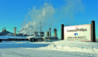 The Feb. 2, 2008 file photo shows the ConocoPhillips LNG facility in Nikiski. The company plans to mothball the facility in the fall of 2017. (Photo courtesy of the Peninsula Clarion)