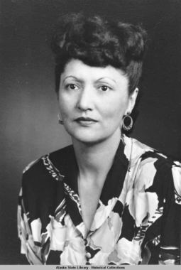 Portrait of Elizabeth Peratrovich. (Photo courtesy Alaska State Library Office of the Governor Collection, P274-1-2)