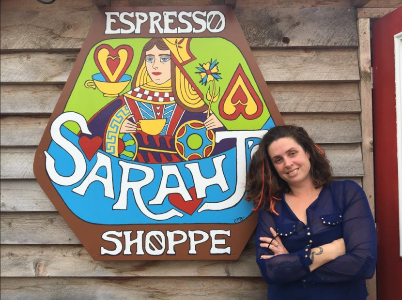 Sarah Jaymot owns Sarah J’s Espresso Shoppe.