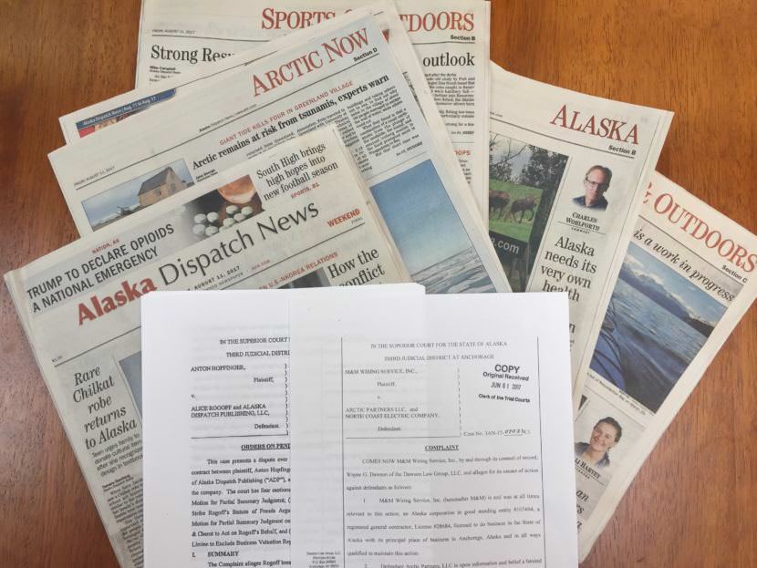 The Alaska Dispatch is facing lawsuits from GCI and its former owner, Tony Hopfinger.
