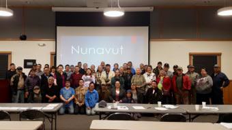 A provisional government was formed last Thursday at the Bethel Cultural Center. Over the last three days, and many long discussions, a treaty was signed to form the Provisional Nunavut Alaska Government to unite the 56 village tribes in the region. (Photo by Christine Trudeau/KYUK)