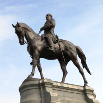 Monument Avenue in Richmond, Virginia, hosts memorials to a number of Confederate figures, including Gen. Robert E. Lee.