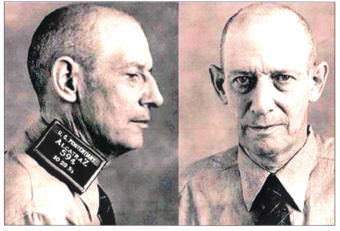 Mugshot of Robert Stroud at Alcatraz