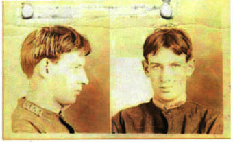 Mugshot of Robert Stroud at Leavenworth circa 1912